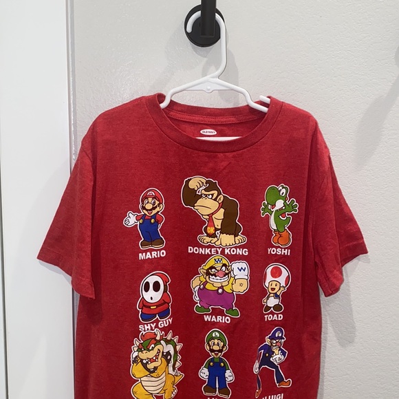 EUC Old Navy Brand Super Mario Brothers Graphic Print Short Sleeve T-Shirt Shirt - Picture 6 of 9